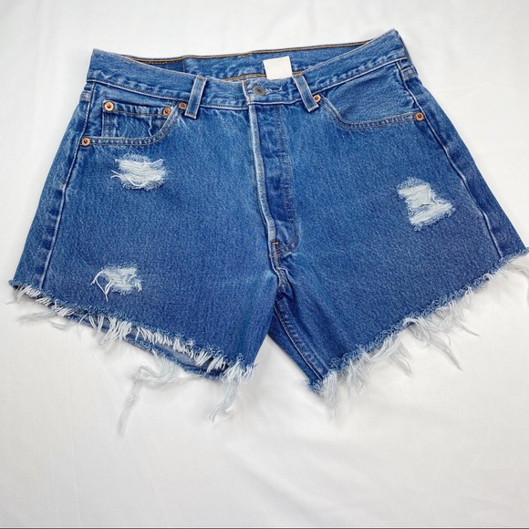 Levi's Pants - Levi's Denim Shorts Hi-Rise Distressed Size 30